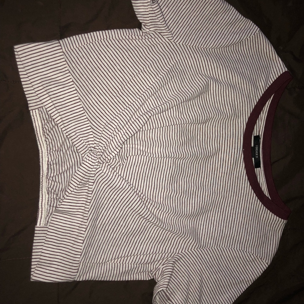 stripped crop top